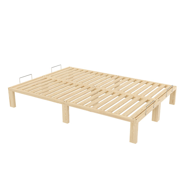 Bett Holz WEYBURN 140 x 200 cm natur