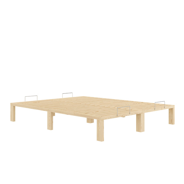 Bett Holz WEYBURN 160 x 200 cm natur