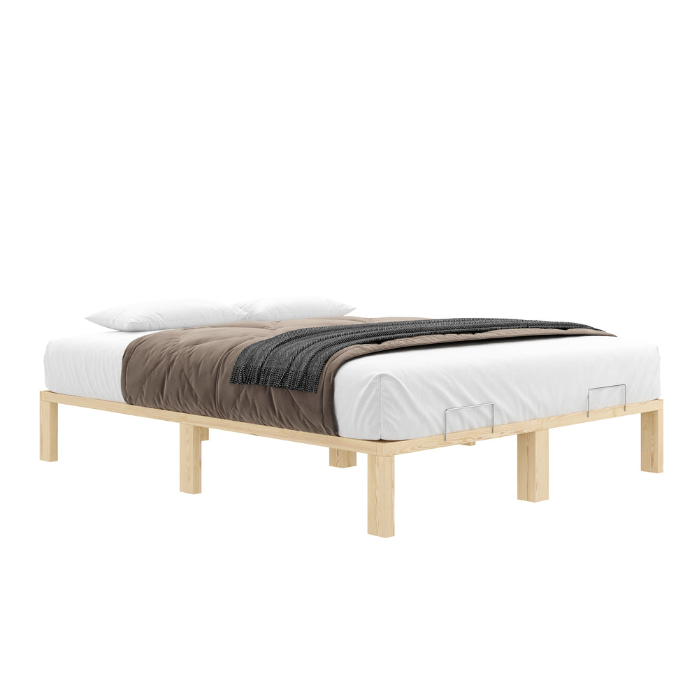 Bett Holz WEYBURN 160 x 200 cm natur