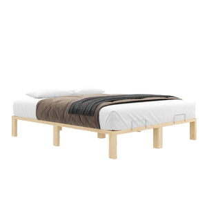 Bett Holz WEYBURN 160 x 200 cm natur