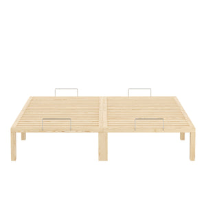 Bett Holz WEYBURN 160 x 200 cm natur