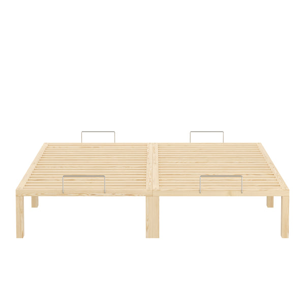 Bett Holz WEYBURN 160 x 200 cm natur