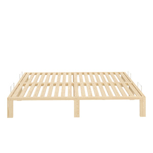 Bett Holz WEYBURN 160 x 200 cm natur