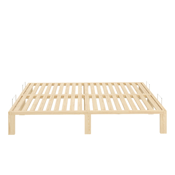 Bett Holz WEYBURN 160 x 200 cm natur