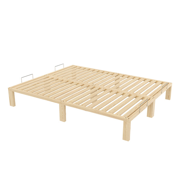 Bett Holz WEYBURN 160 x 200 cm natur