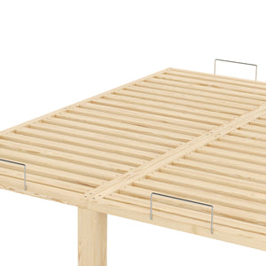 Bett Holz WEYBURN 160 x 200 cm natur