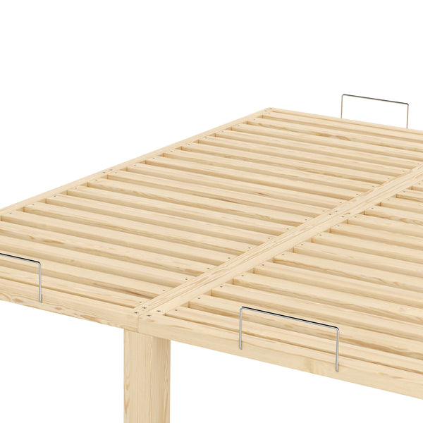 Bett Holz WEYBURN 160 x 200 cm natur