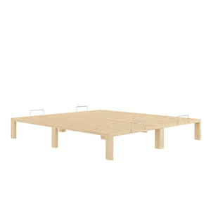 Bett Holz WEYBURN 180 x 200 cm natur