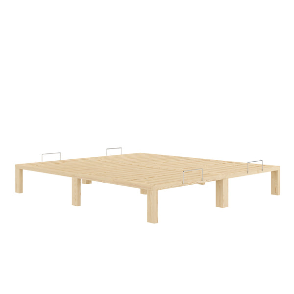 Bett Holz WEYBURN 180 x 200 cm natur