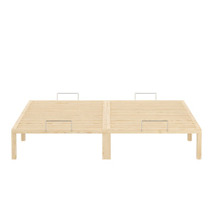 Bett Holz WEYBURN 180 x 200 cm natur