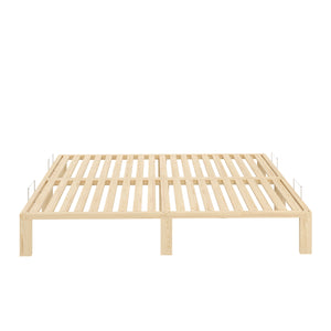 Bett Holz WEYBURN 180 x 200 cm natur