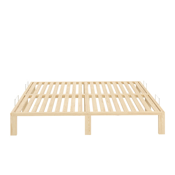 Bett Holz WEYBURN 180 x 200 cm natur