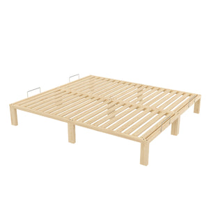 Bett Holz WEYBURN 180 x 200 cm natur