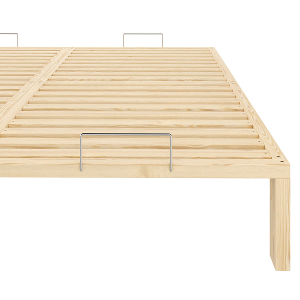 Bett Holz WEYBURN 180 x 200 cm natur