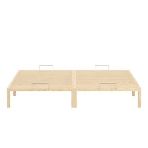 Bett Holz WEYBURN 200 x 200 cm natur