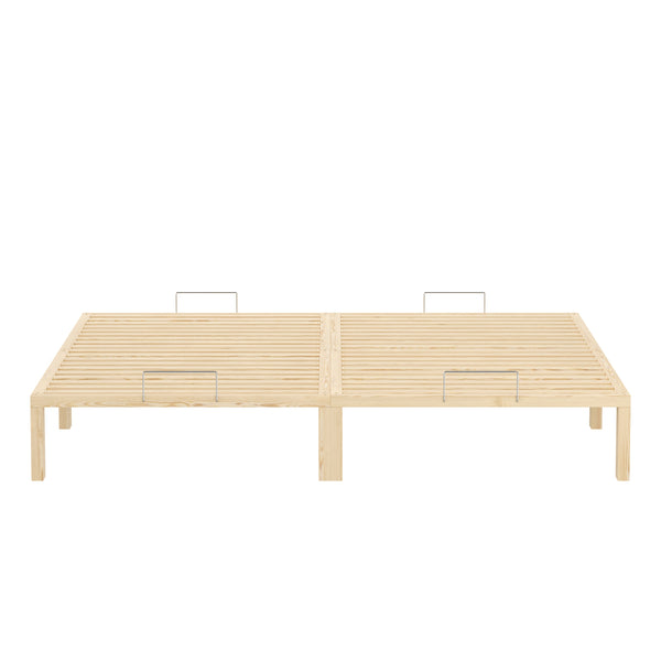 Bett Holz WEYBURN 200 x 200 cm natur