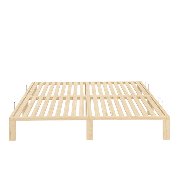 Bett Holz WEYBURN 200 x 200 cm natur