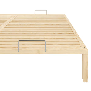 Bett Holz WEYBURN 200 x 200 cm natur