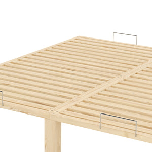 Bett Holz WEYBURN 200 x 200 cm natur