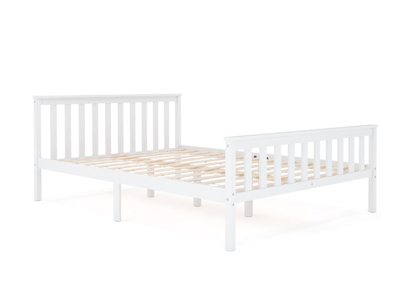 Bett Massivholz EMILY 140 x 200 cm weiss