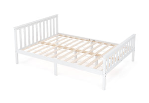 Bett Massivholz EMILY 140 x 200 cm weiss