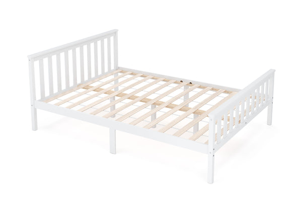 Bett Massivholz EMILY 140 x 200 cm weiss