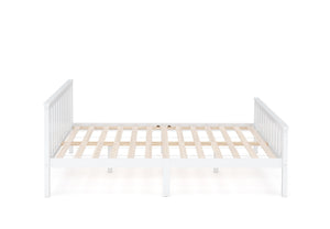 Bett Massivholz EMILY 140 x 200 cm weiss