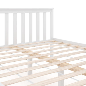 Bett Massivholz EMILY 140 x 200 cm weiss