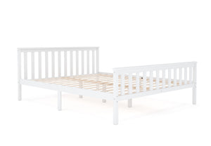 Bett Massivholz EMILY 160 x 200 cm weiss