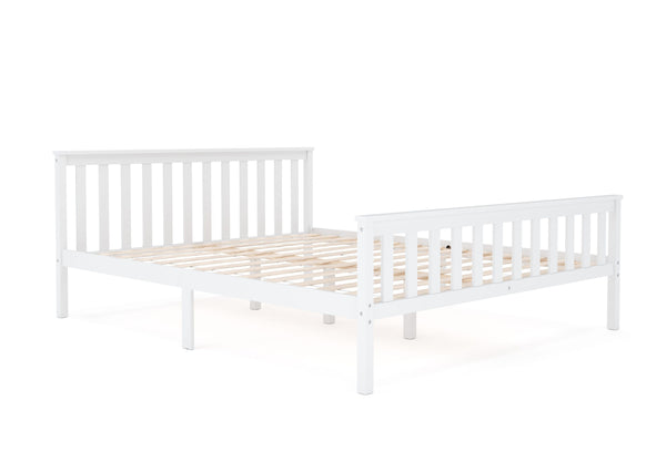 Bett Massivholz EMILY 160 x 200 cm weiss