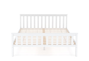 Bett Massivholz EMILY 160 x 200 cm weiss