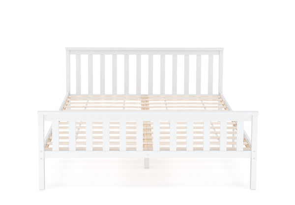 Bett Massivholz EMILY 160 x 200 cm weiss
