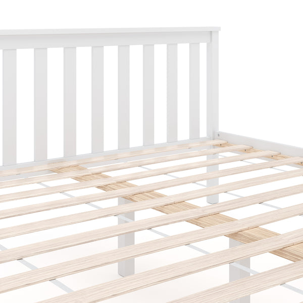 Bett Massivholz EMILY 160 x 200 cm weiss