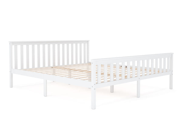 Bett Massivholz EMILY 180 x 200 cm weiss