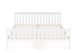 Bett Massivholz EMILY 180 x 200 cm weiss