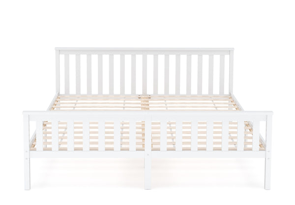 Bett Massivholz EMILY 180 x 200 cm weiss
