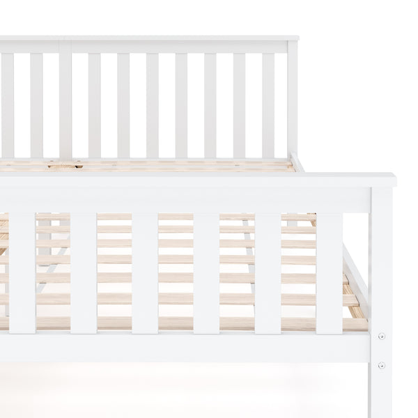 Bett Massivholz EMILY 180 x 200 cm weiss