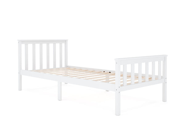 Bett Massivholz EMILY 90 x 200 cm weiss