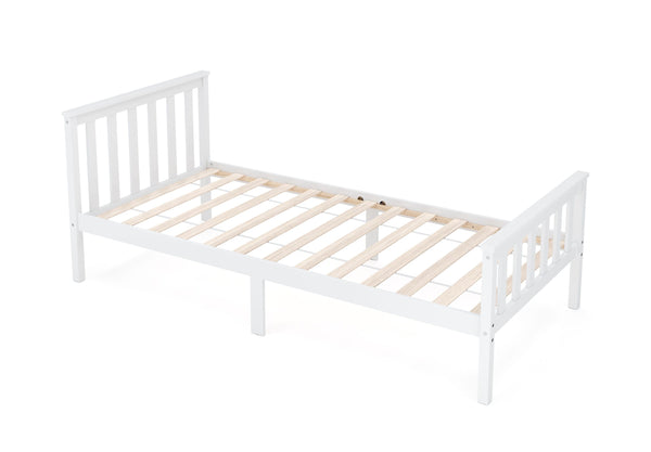 Bett Massivholz EMILY 90 x 200 cm weiss