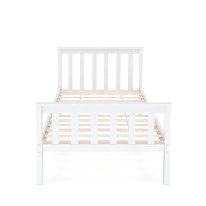 Bett Massivholz EMILY 90 x 200 cm weiss