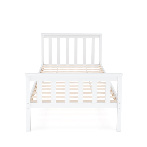 Bett Massivholz EMILY 90 x 200 cm weiss