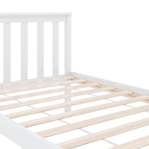 Bett Massivholz EMILY 90 x 200 cm weiss