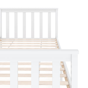 Bett Massivholz EMILY 90 x 200 cm weiss