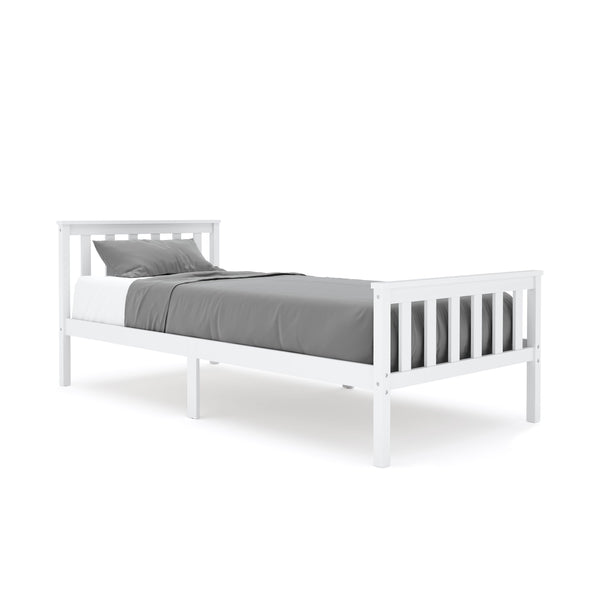Bett Massivholz EMILY 90 x 200 cm weiss