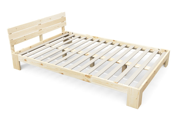 Bett Massivholz JAYDEN 140 x 200 cm nature