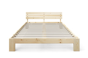 Bett Massivholz JAYDEN 140 x 200 cm nature