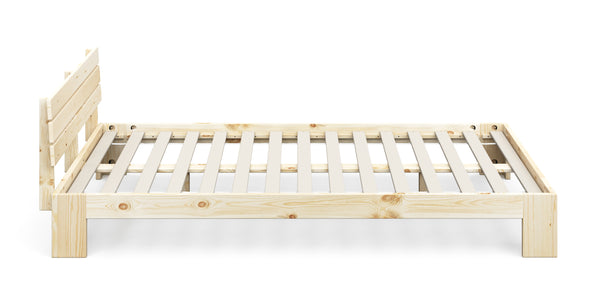 Bett Massivholz JAYDEN 140 x 200 cm nature
