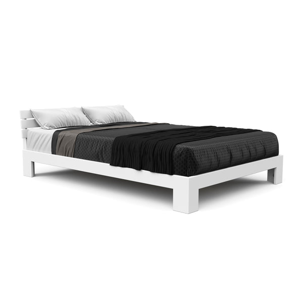 Bett Massivholz JAYDEN 140 x 200 cm weiss