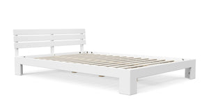 Bett Massivholz JAYDEN 140 x 200 cm weiss