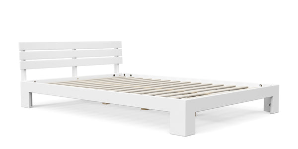Bett Massivholz JAYDEN 140 x 200 cm weiss